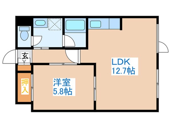 グロ－リ－マンションの物件間取画像